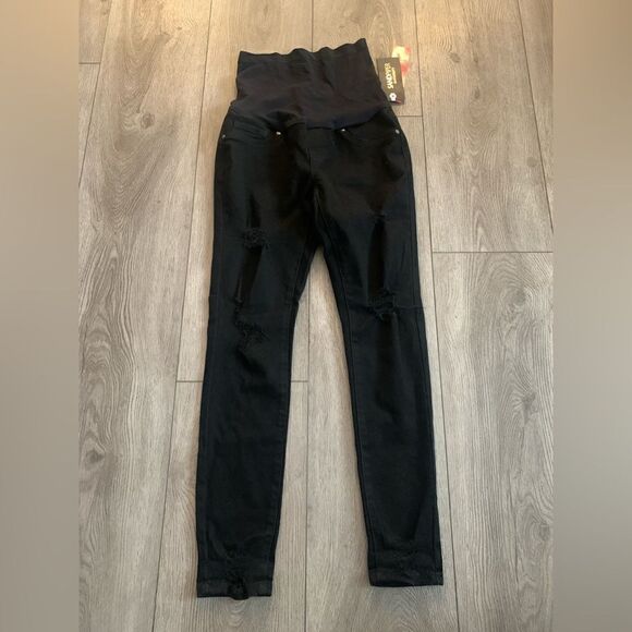 Sandpiper maternity pants super soft full panel comfortable waist band - Picture 1 of 6